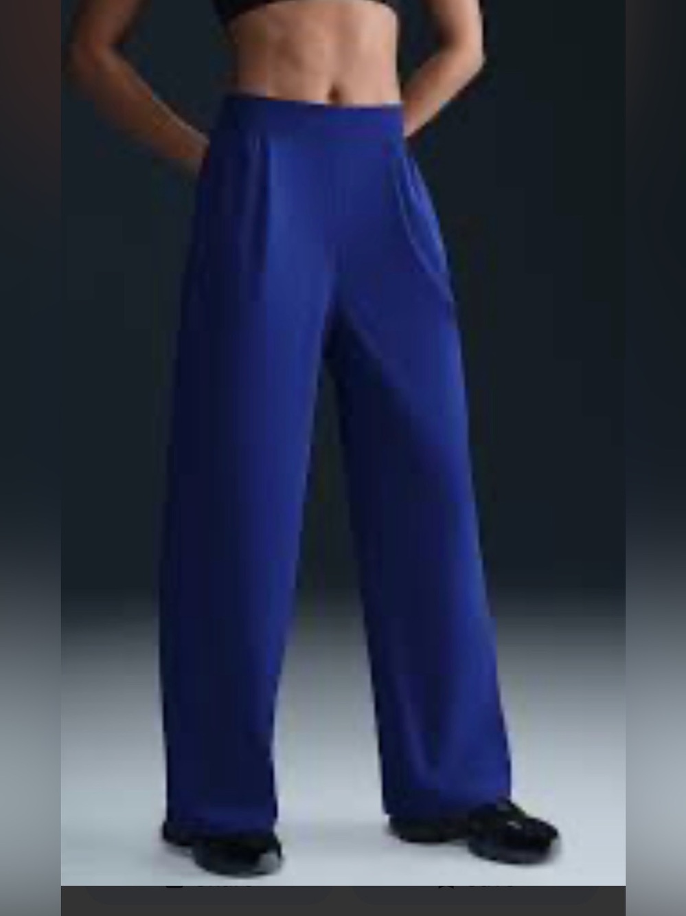 Nike Women's 24.7 PerfectStretch Dri-FIT High-Waisted Loose Wide-Leg Trousers Sm